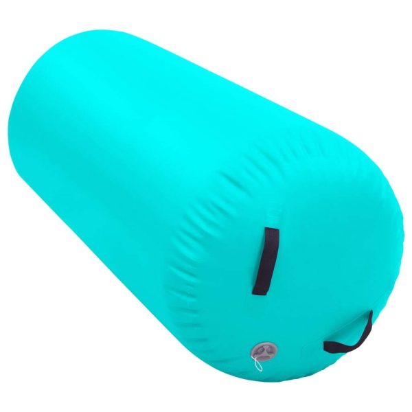 Inflatable Gymnastic Roll with Pump PVC – 120×75 cm, Green