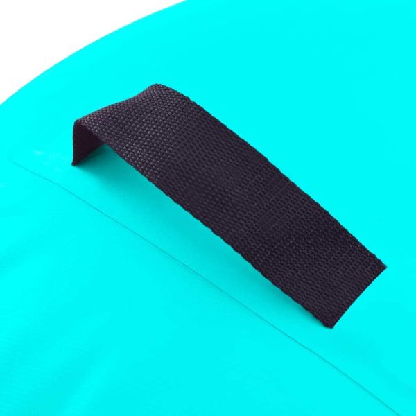 Inflatable Gymnastic Roll with Pump PVC – 120×75 cm, Green