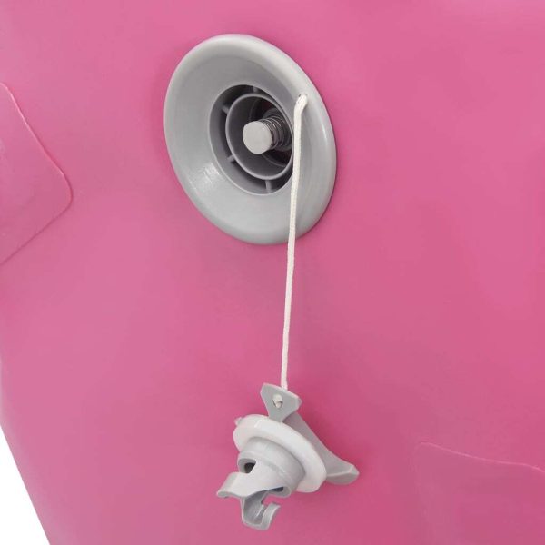 Inflatable Gymnastic Roll with Pump PVC – 120×90 cm, Pink