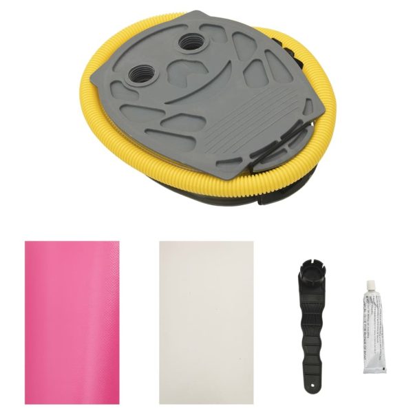 Inflatable Gymnastic Roll with Pump PVC – 120×90 cm, Pink