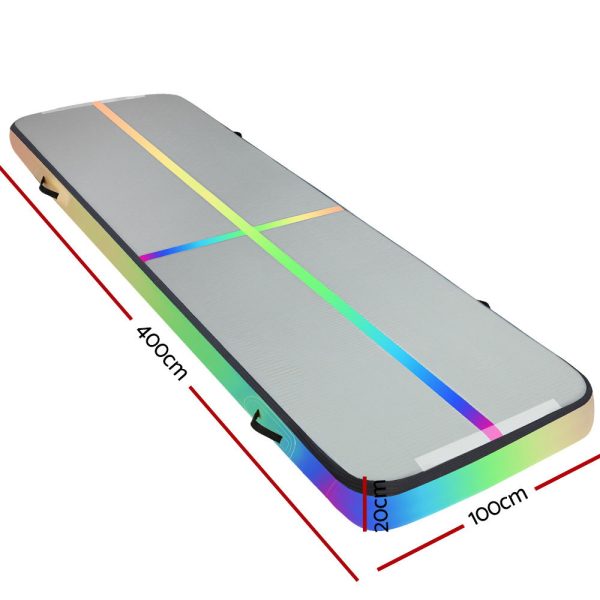 4X1X Air Track Inflatable Tumbling Mat Gymnastics Yoga Mat