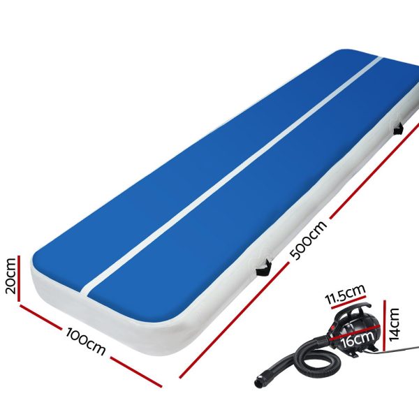 4X1X Air Track Inflatable Tumbling Mat Gymnastics Yoga Mat