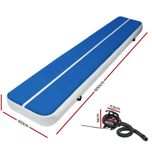 4X1X Air Track Inflatable Tumbling Mat Gymnastics Yoga Mat