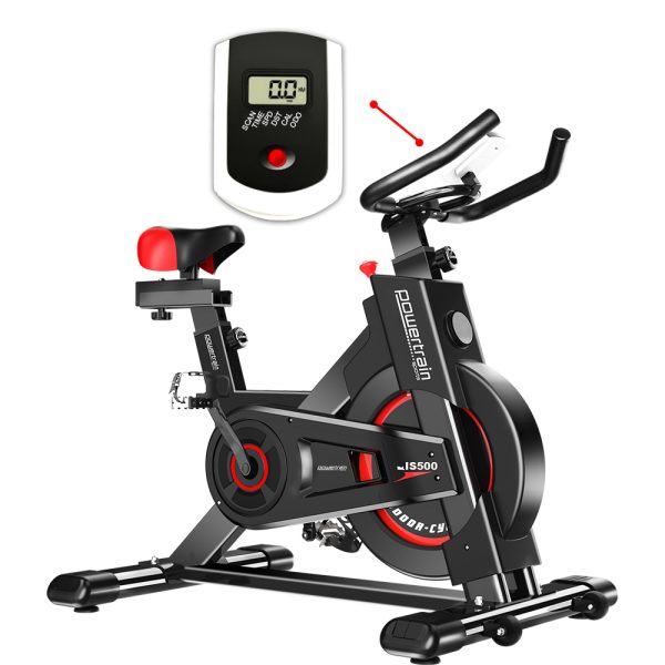 Powertrain IS-500 Heavy-Duty Exercise Spin Bike Electroplated – Black