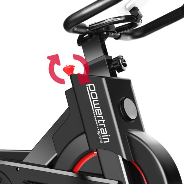 Powertrain IS-500 Heavy-Duty Exercise Spin Bike Electroplated – Black