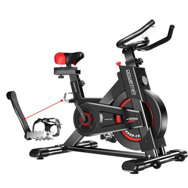 Powertrain IS-500 Heavy-Duty Exercise Spin Bike Electroplated – Black