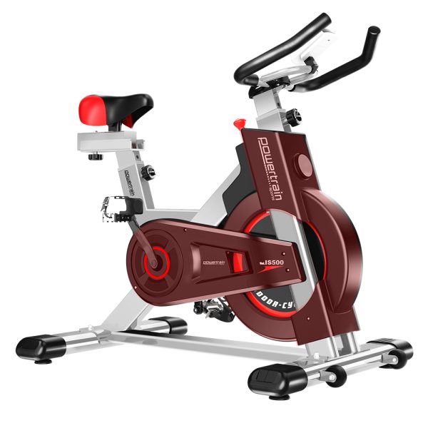 Powertrain IS-500 Heavy-Duty Exercise Spin Bike Electroplated – Silver