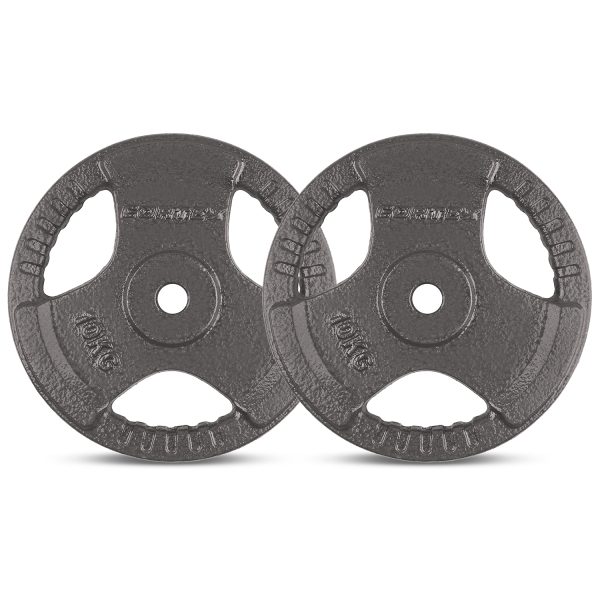 CORTEX 10kg Tri-Grip 25mm Standard Plates (Pair)
