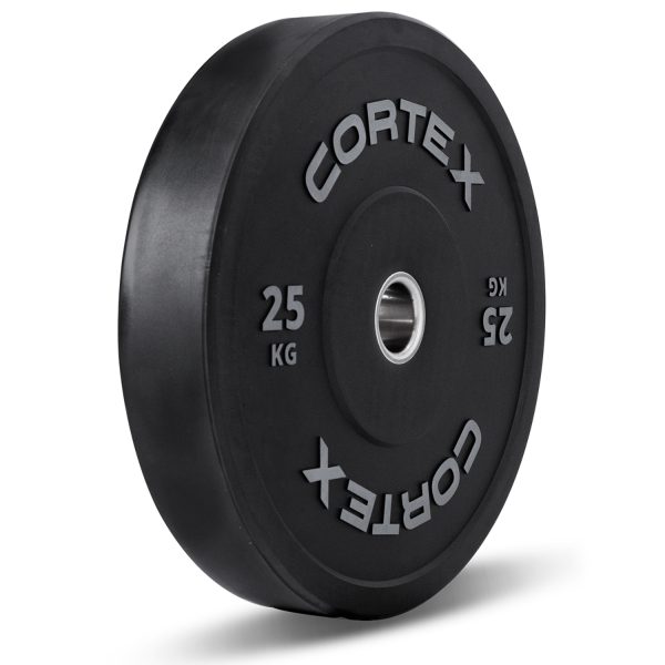 Cortex 25kg Black Series V2 Rubber Olympic Bumper Plate 50mm (1 Pack)