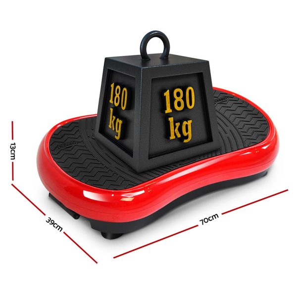Vibration Machine Plate Platform Body Shaper Home Gym Fitness – Red