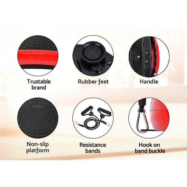 Vibration Machine Plate Platform Body Shaper Home Gym Fitness – Red