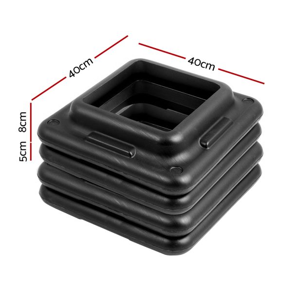 Aerobic Step Risers Exercise Stepper Block Fitness Gym Workout Bench – 4