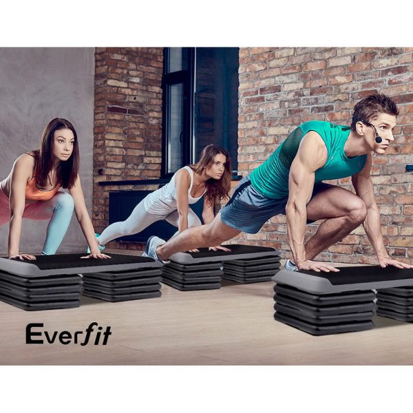 Aerobic Step Risers Exercise Stepper Block Fitness Gym Workout Bench – 4