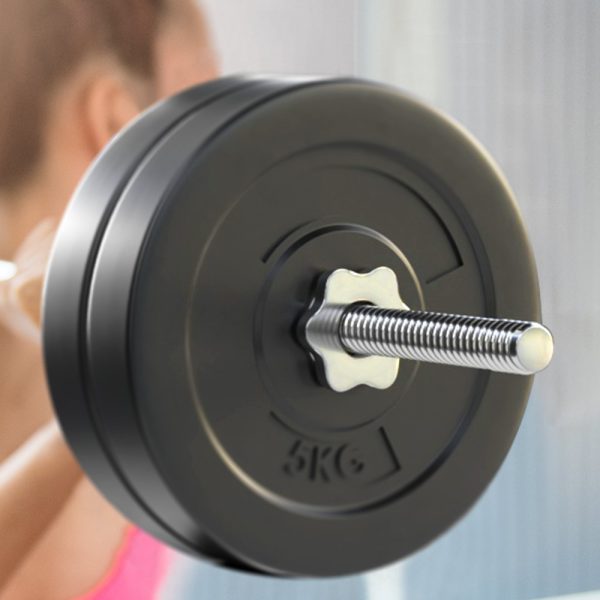 Barbell Weight Set Plates Bar Bench Press Fitness Exercise Home Gym 168cm – 28 kg