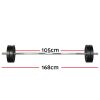Barbell Weight Set Plates Bar Bench Press Fitness Exercise Home Gym 168cm – 48 kg