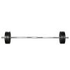 Barbell Weight Set Plates Bar Bench Press Fitness Exercise Home Gym 168cm – 48 kg