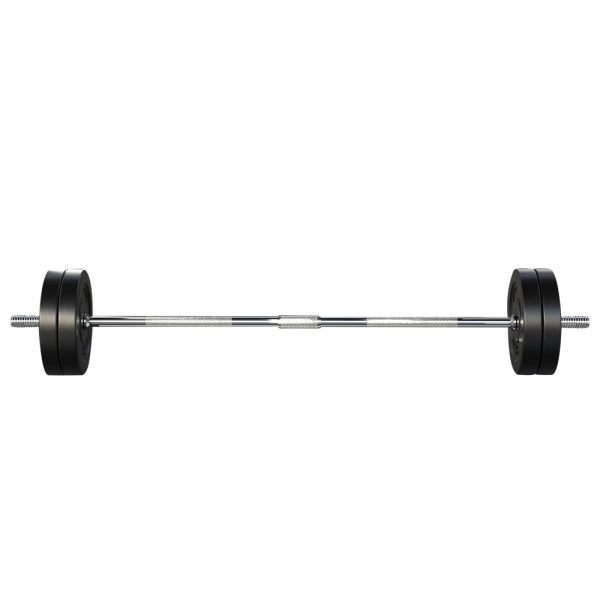 Barbell Weight Set Plates Bar Bench Press Fitness Exercise Home Gym 168cm – 48 kg