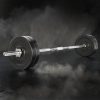 Barbell Weight Set Plates Bar Bench Press Fitness Exercise Home Gym 168cm – 48 kg