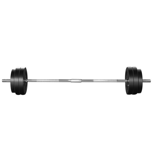 Barbell Weight Set Plates Bar Bench Press Fitness Exercise Home Gym 168cm – 58 kg