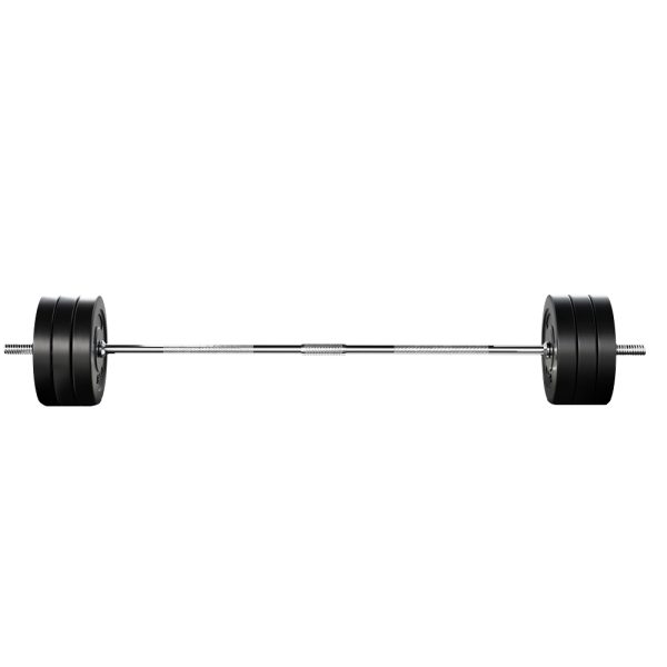 Barbell Weight Set Plates Bar Bench Press Fitness Exercise Home Gym 168cm – 68 kg