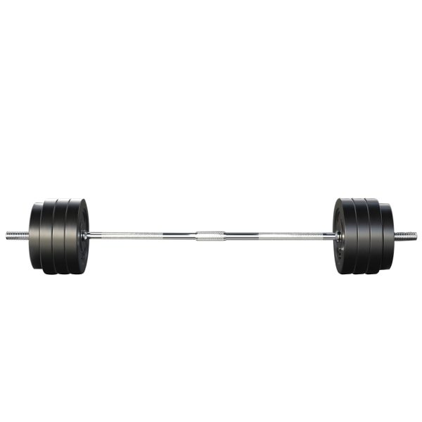 Barbell Weight Set Plates Bar Bench Press Fitness Exercise Home Gym 168cm – 78 kg