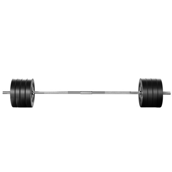 Barbell Weight Set Plates Bar Bench Press Fitness Exercise Home Gym 168cm – 88 kg