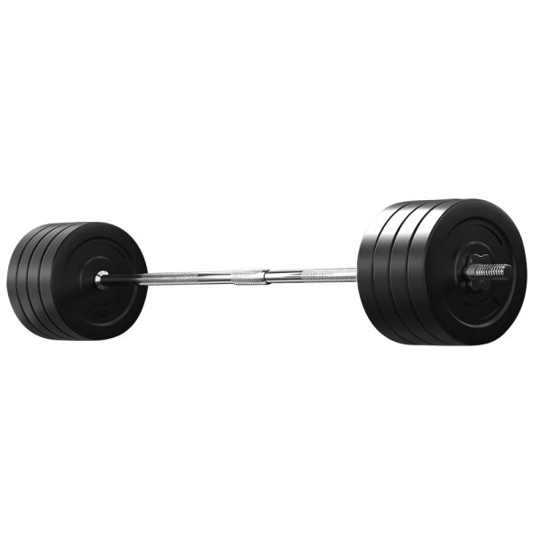 Barbell Weight Set Plates Bar Bench Press Fitness Exercise Home Gym 168cm – 88 kg