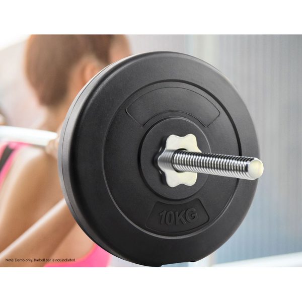 Barbell Weight Plates Standard Home Gym Press Fitness Exercise 2pcs – 20 KG