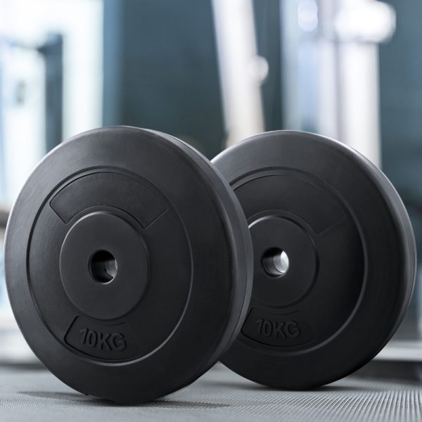 Barbell Weight Plates Standard Home Gym Press Fitness Exercise 2pcs – 20 KG