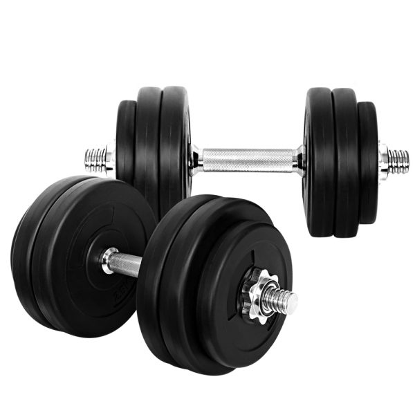 Dumbbells Dumbbell Set Weight Plates Home Gym Fitness Exercise – 30 KG