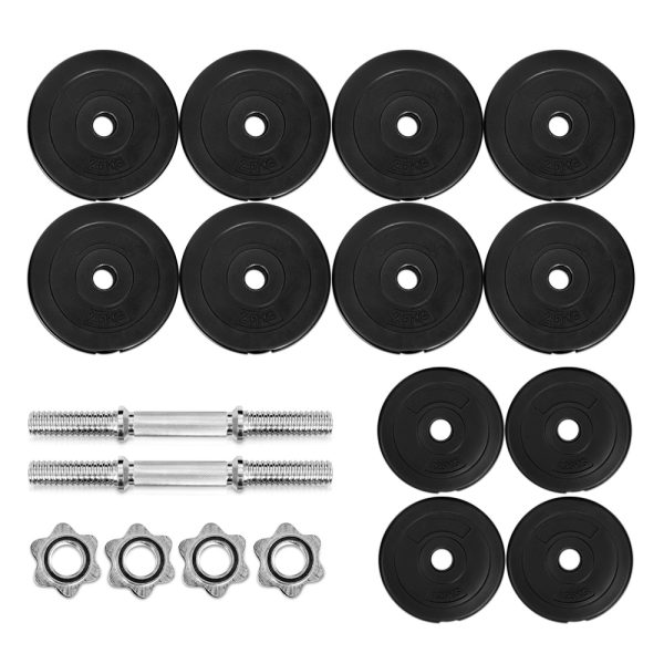 Dumbbells Dumbbell Set Weight Plates Home Gym Fitness Exercise – 30 KG