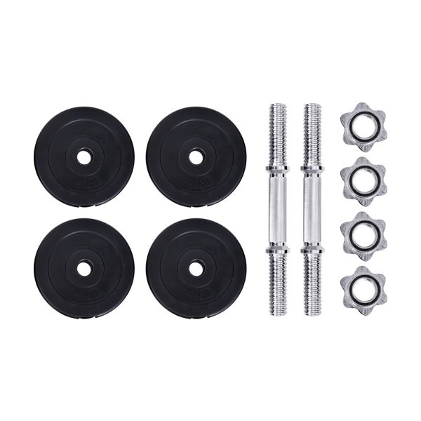 Dumbbells Dumbbell Set Weight Plates Home Gym Fitness Exercise – 15 KG