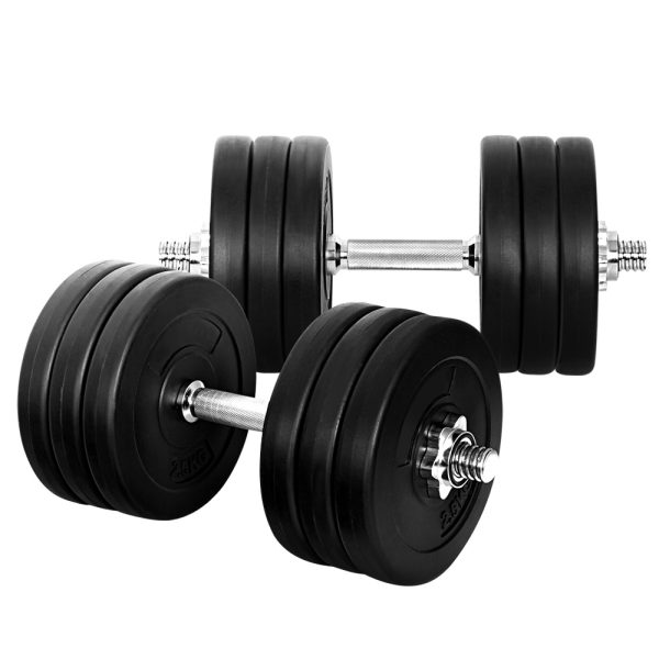 Dumbbells Dumbbell Set Weight Plates Home Gym Fitness Exercise – 35 KG