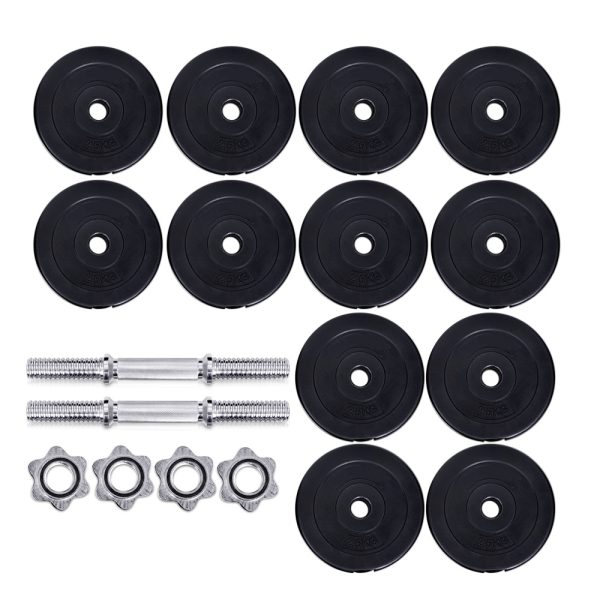 Dumbbells Dumbbell Set Weight Plates Home Gym Fitness Exercise – 35 KG