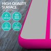 Air Track Inflatable Tumbling Gymnastics Mat – 4 x 2 M, Grey and Pink