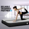 Air Track Inflatable Tumbling Gymnastics Mat – 6 x 1 M, Grey and Black