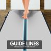 Air Track Inflatable Tumbling Gymnastics Mat – 6 x 1 M, Grey and Black