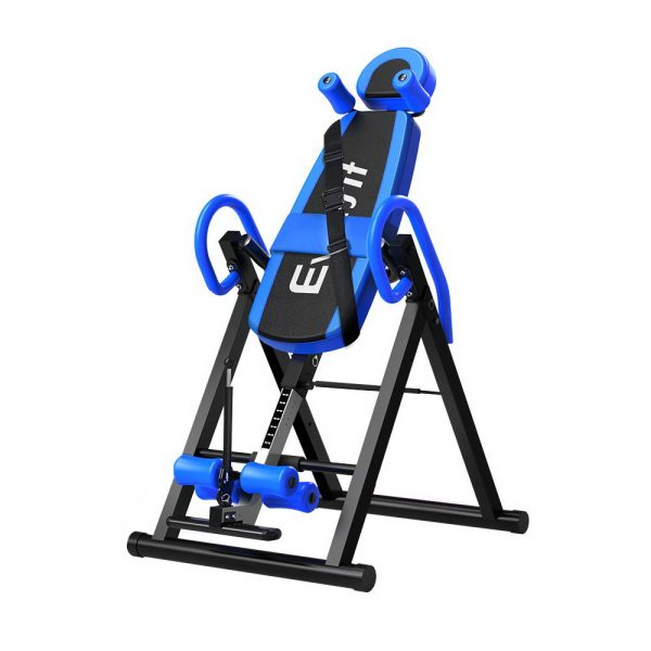 Gravity Inversion Table Foldable Stretcher Inverter Home Gym Fitness – Blue