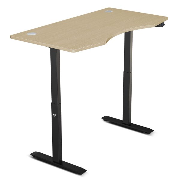 Lifespan Fitness Walkingpad M2 Treadmill with Dual Motor Automatic Standing Desk – 150 cm, Black and Oak