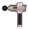 Massage Gun 6 Heads Massager Electric LCD Vibration Relief Percussion – Gold