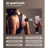 Massage Gun 6 Heads Massager Electric LCD Vibration Relief Percussion – Gold
