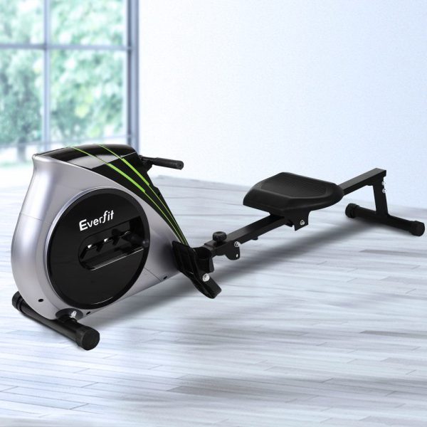 4 Level Rowing Exercise Machine – Silver and Black