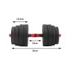 Dumbbells Barbell Weight Set Adjustable Rubber Home GYM Exercise Fitness – 40 KG