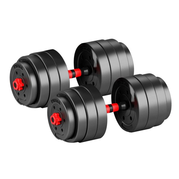 Dumbbells Barbell Weight Set Adjustable Rubber Home GYM Exercise Fitness – 40 KG