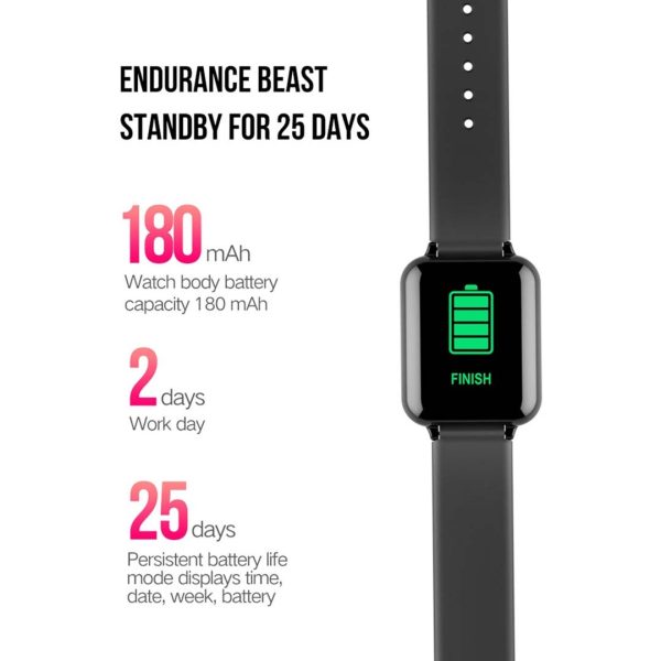 Waterproof Fitness Smart Wrist Watch Heart Rate Monitor Tracker