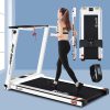 Electric Treadmill Home Gym Exercise Running Machine Fitness Equipment Compact Fully Foldable 420mm Belt – White