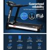 Electric Treadmill 45cm Incline Running Home Gym Fitness Machine Black – Model 1