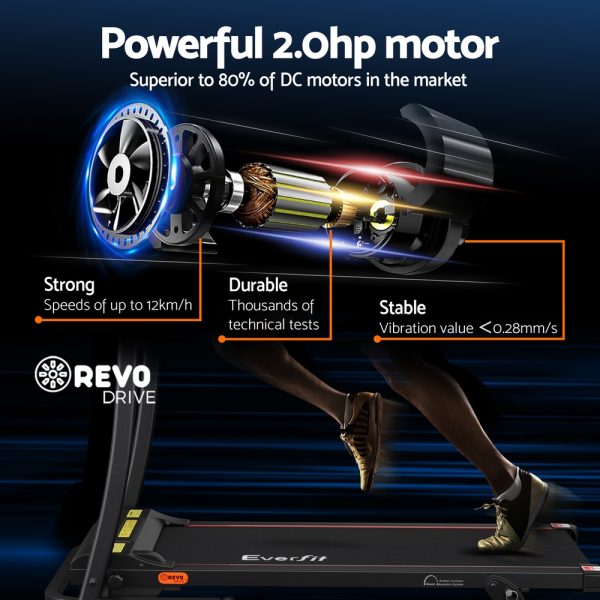 Electric Treadmill Incline Home Gym Exercise Machine Fitness 400mm – Model 2