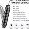 LT Skipping Rope Tangle-Free with Ball Bearings Rapid Speed Jump Rope Cable Ideal for Fitness Gym. – Black