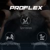 PROFLEX Air Bike Fan Resistance Exercise Fitness Home Gym Bicycle Pulse – Black and Silver